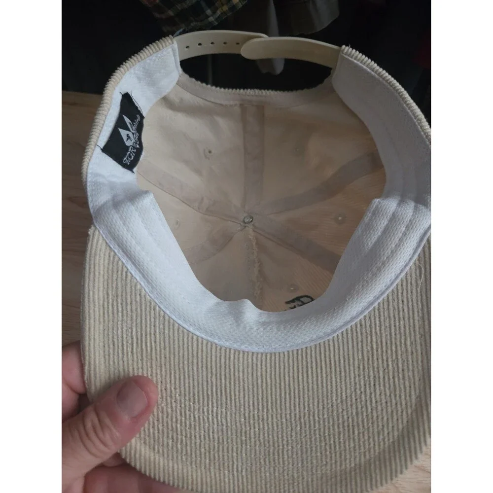 Futurebirds Teton Gravity Research Cream Corduroy Snapback Baseball Cap Hat